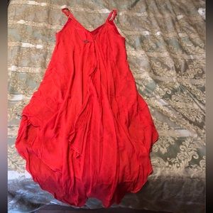 Boho asymmetrical maxi dress